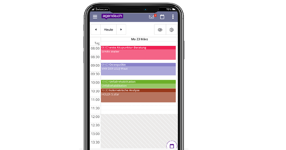 Features 10 mobile calendrier de thumb