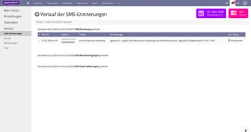 Sie können die Art der gesendeten Erinnerungen sowie deren Häufigkeit festlegen.
Es ist sogar möglich, Erinnerungen für einige Personen zu deaktivieren.