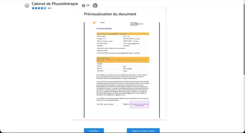 Mit digitalisierten Körperdiagrammen können Sie jedes Bild im dossier patient skizzieren und an einen Termin oder patients anhängen.