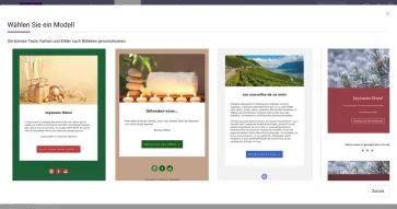 Senden Sie E-Mail-Kampagnen mit wenigen Klicks an alle Ihre Kontakte.