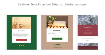 Senden Sie E-Mail-Kampagnen mit wenigen Klicks an alle Ihre Kontakte.